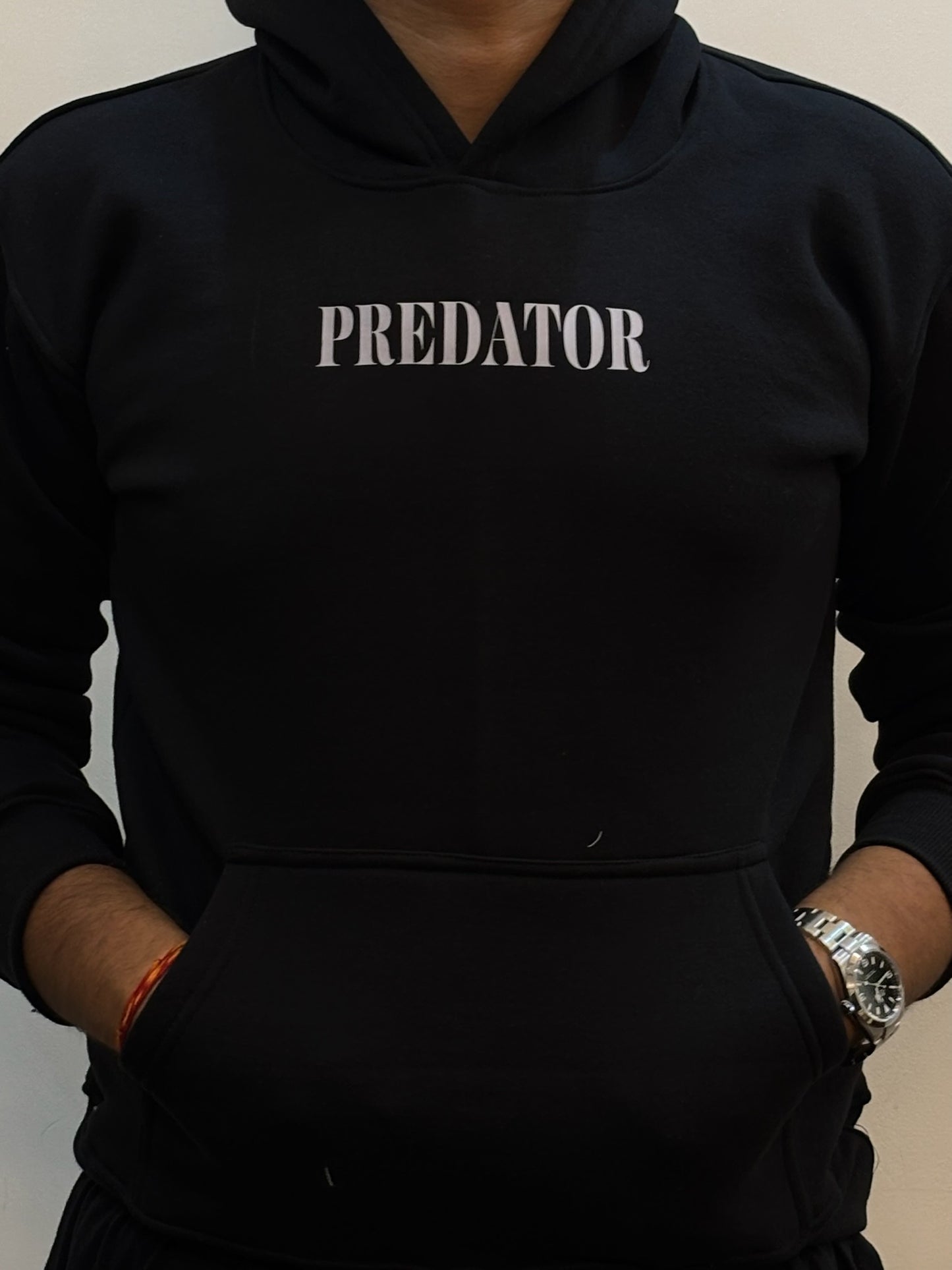 Predator Shark Hoodie - Black Oversized Streetwear AFDruk