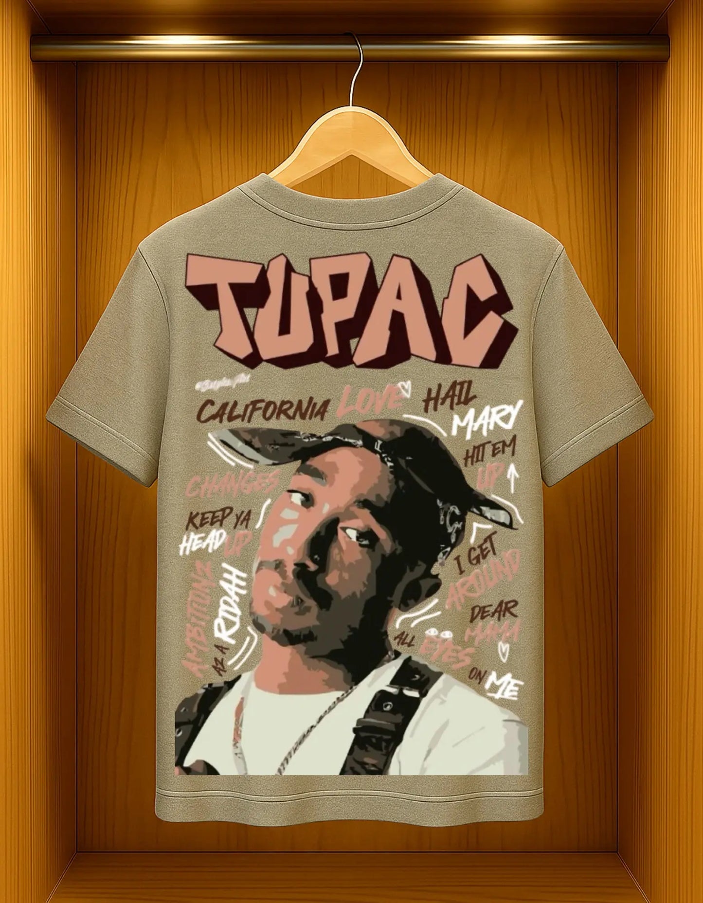 Legends Never Die - Tupac Tribute Oversized Unisex T-Shirt AFDruk