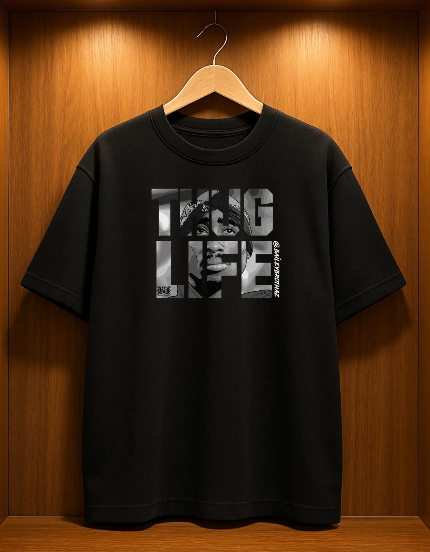 Legends Never Die - Tupac Tribute Oversized Unisex T-Shirt AFDruk