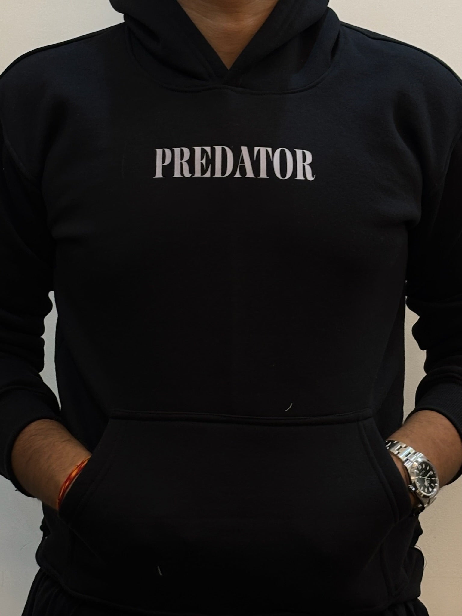 Predator Shark Hoodie - Black Oversized Streetwear AFDruk