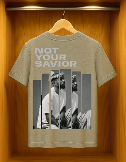 Not Your Savior – Fragmented Truth Oversized Unisex T-Shirt AFDruk