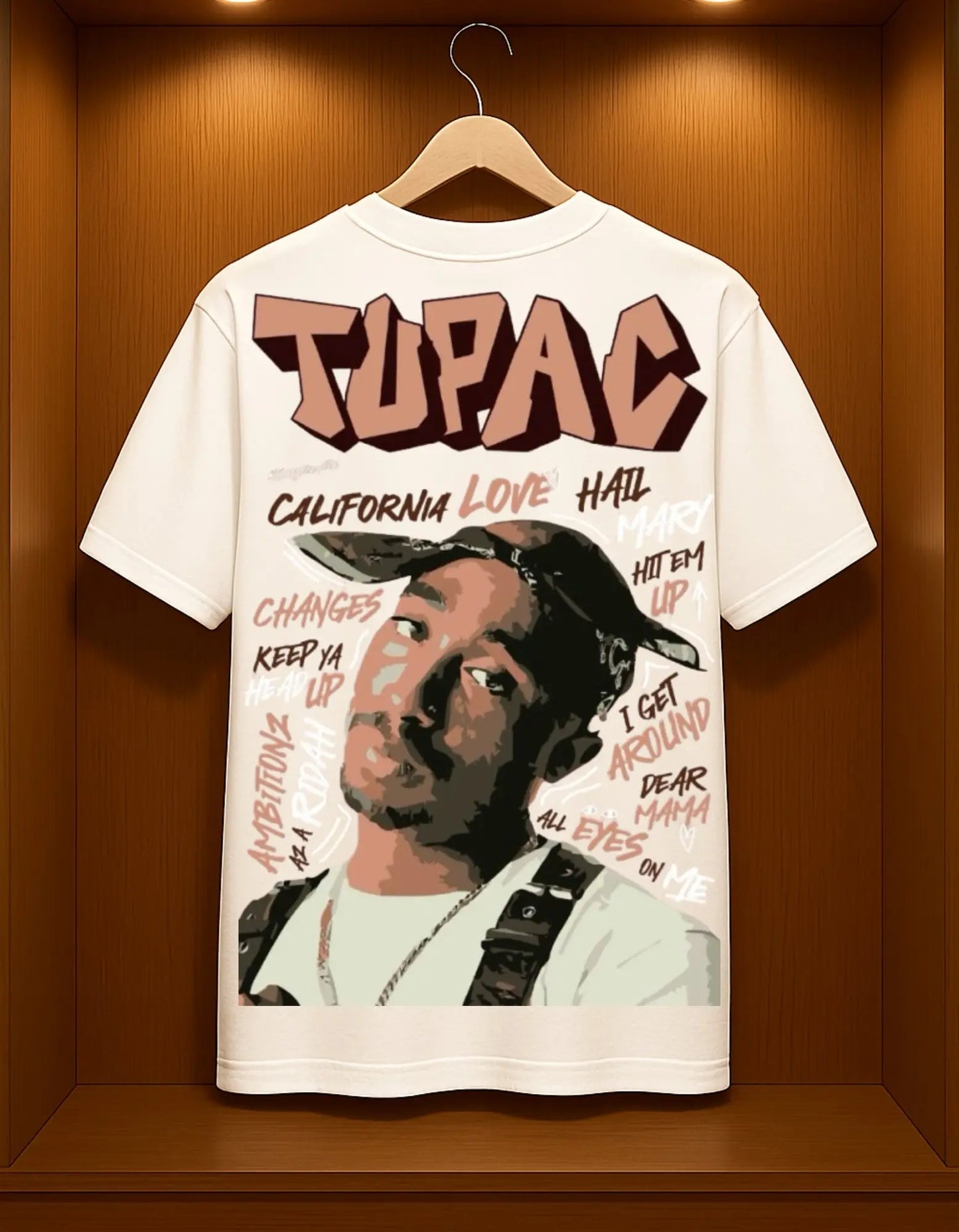 Legends Never Die - Tupac Tribute Oversized Unisex T-Shirt AFDruk