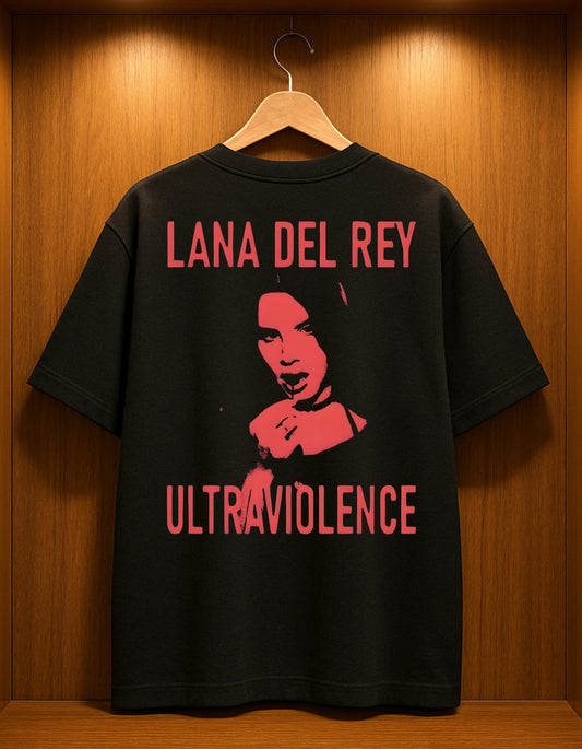 Lana Del Rey “Ultraviolence” Noir Red Edition Oversized Unisex T-Shirt AFDruk