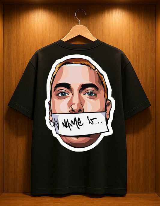 My Name Is... – Eminem Iconic Intro Oversized Unisex T-Shirt AFDruk